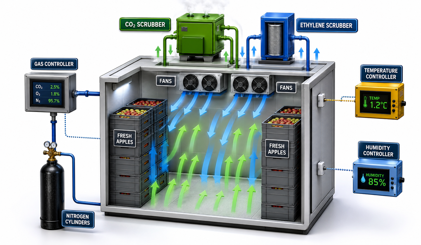 Controlled Atmosphere Cold Storage